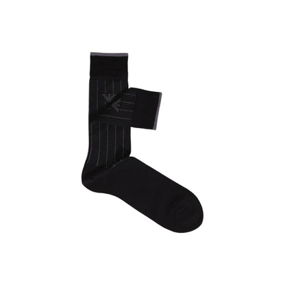 Emporio Armani Underwear Black Cotton Sock