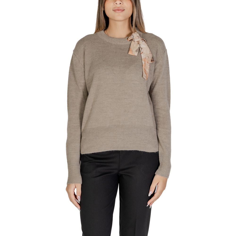 Alviero Martini Prima Classe Beige Polyester Sweater