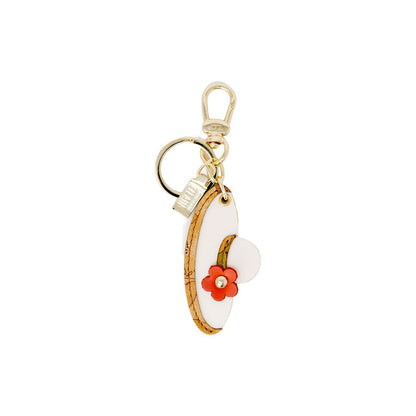 Alviero Martini Prima Classe Beige Polyester Keychain