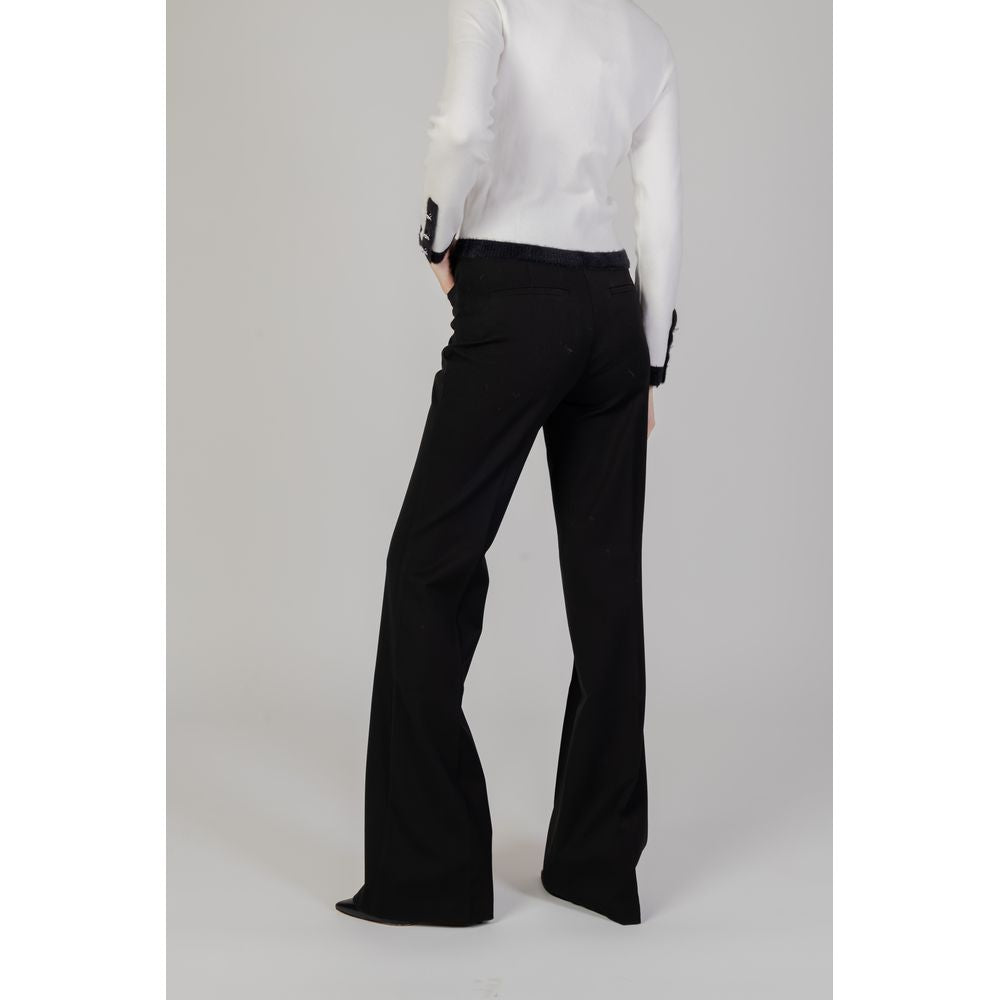 Morgan De Toi Black Polyester Jeans & Pant