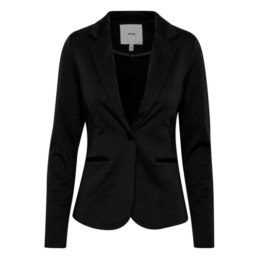 ICHI Black Polyester Suits & Blazer