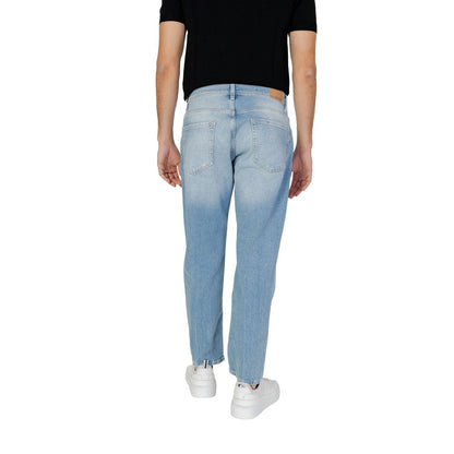 Antony Morato Light Blue Cotton Jeans & Pant