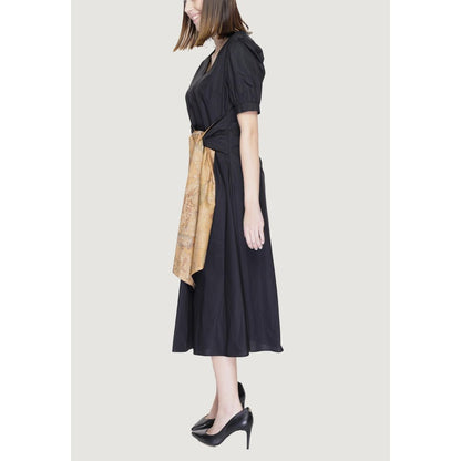 Alviero Martini Prima Classe Black Cotton Dress