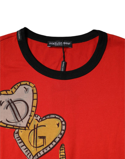 Dolce & Gabbana Red 2019 Year Of The Pig Short Sleeve T-shirt