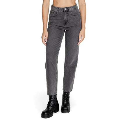 Only Gray Cotton Jeans & Pant