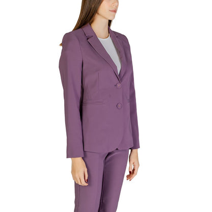 Sandro Ferrone Purple Polyester Suits & Blazer