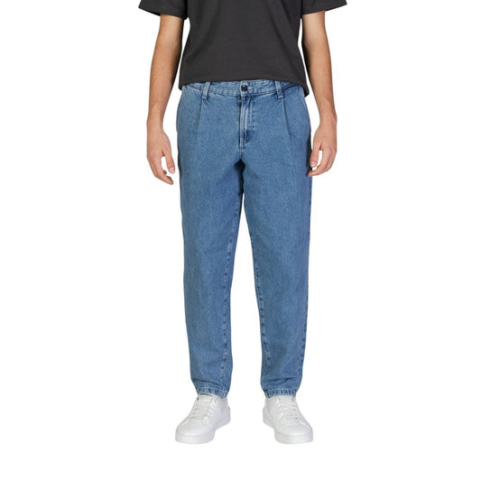 Jack Jones Blue Cotton Jeans & Pant