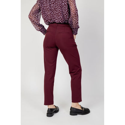 Street One Bordeaux Polyester Jeans & Pant