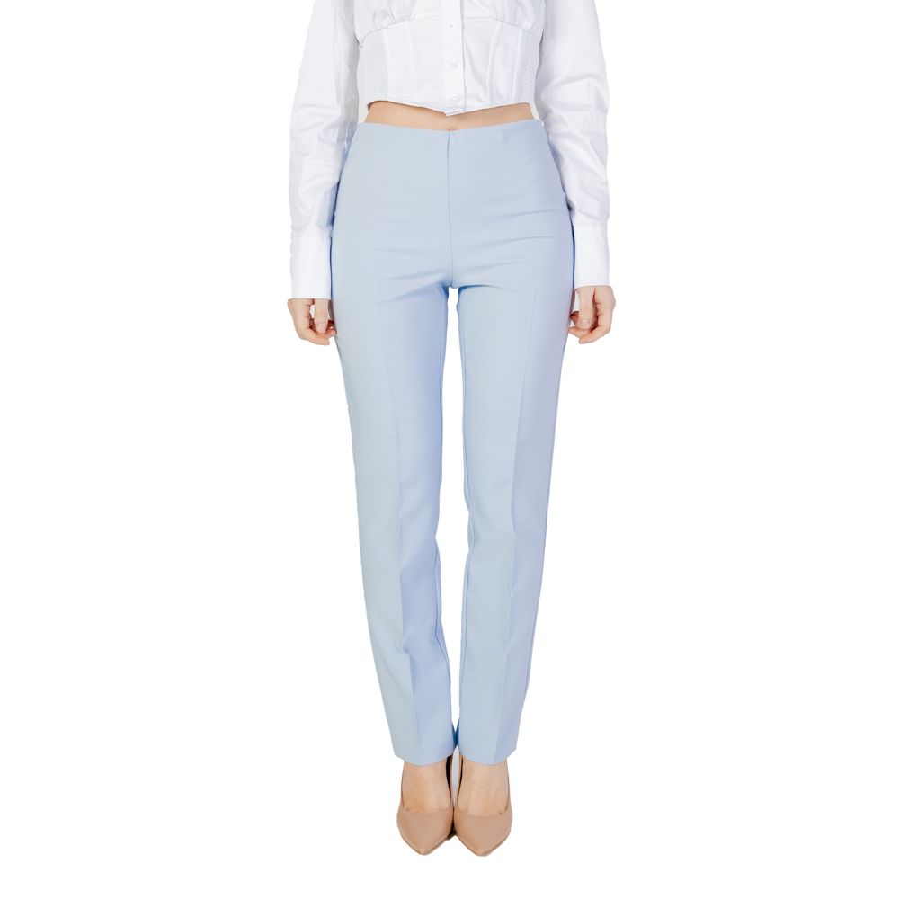 Sandro Ferrone Blue Polyester Jeans & Pant