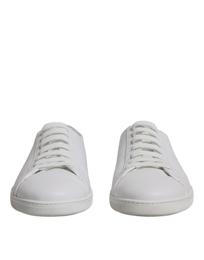 Dolce & Gabbana White Low Top Men Saint Tropez Sneakers Shoes