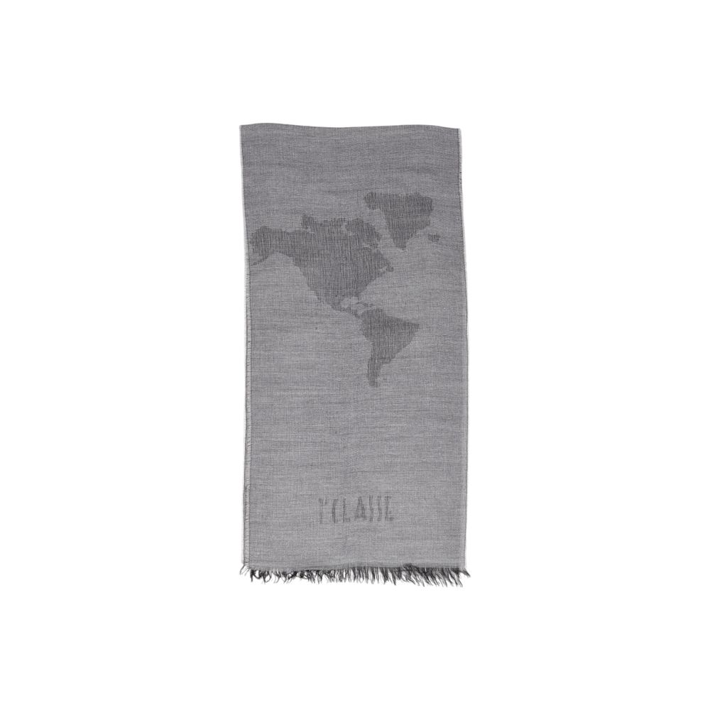 Alviero Martini Prima Classe Gray Polyacrylic Scarf