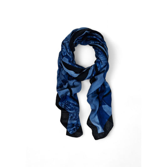 Desigual Blue Polyester Scarf