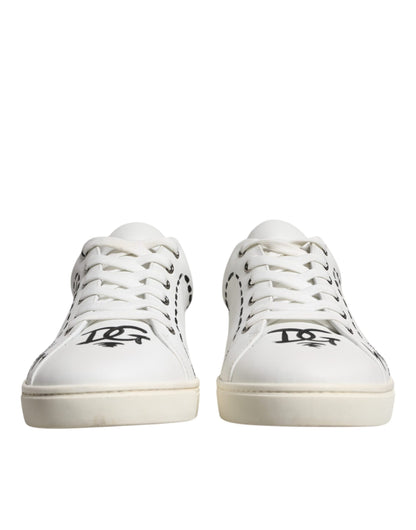 Dolce & Gabbana White Leather Milano Low Top Sneakers Shoes