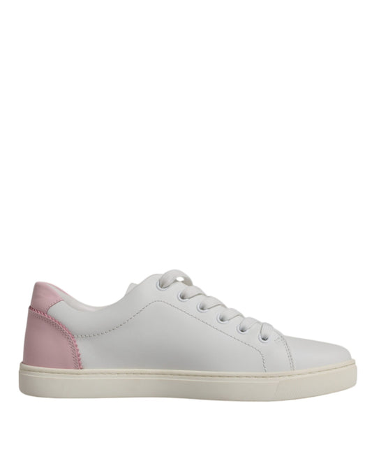 Dolce & Gabbana White Classic Calf Leather Sneakers Shoes