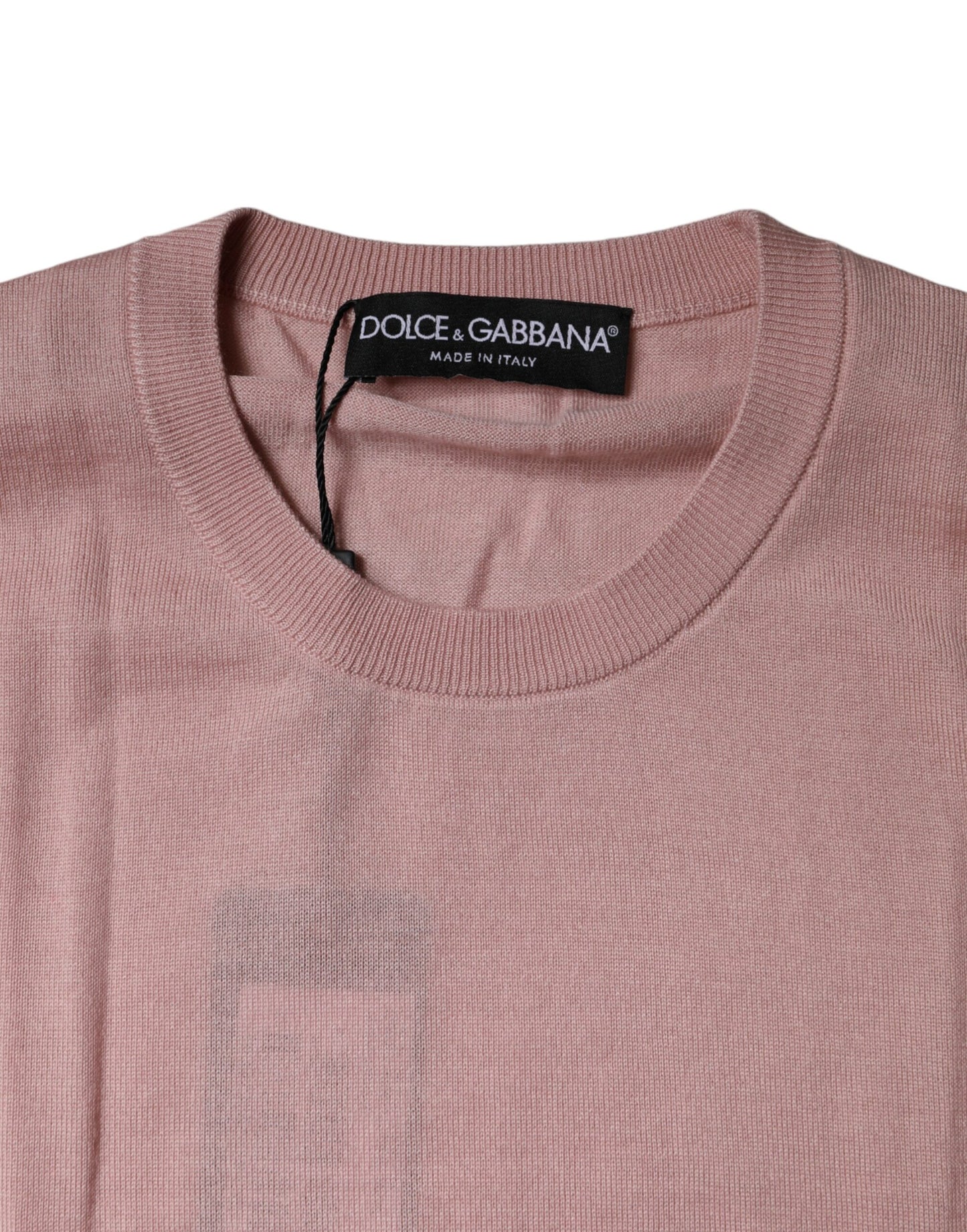 Dolce & Gabbana Pink Cashmere Knitted Sleeveless Tank Top