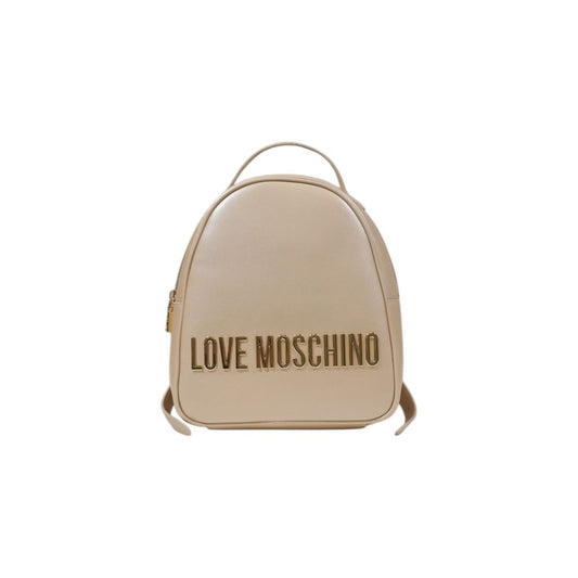 Love Moschino Gold Polyethylene Backpack