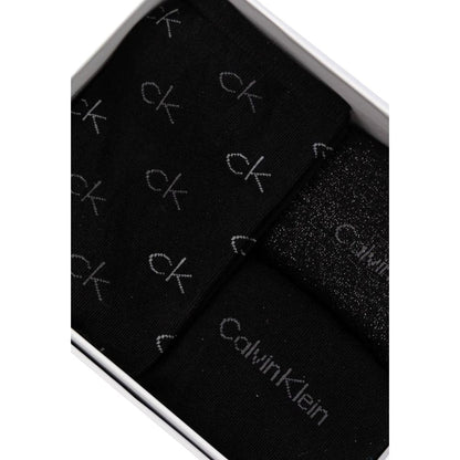 Calvin Klein Black Cotton Tights & Sock