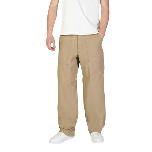 Jack Jones Beige Cotton Jeans & Pant