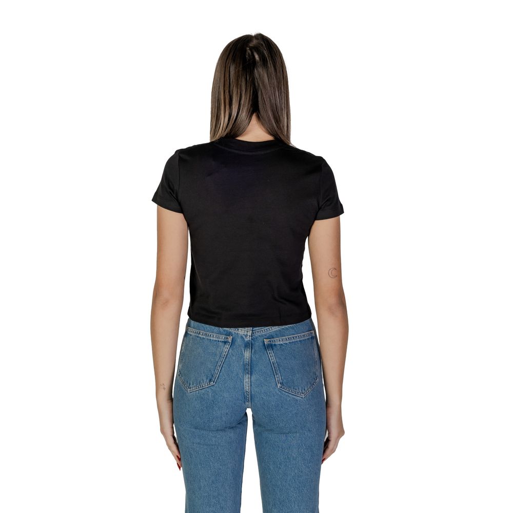 Calvin Klein Jeans Black Cotton Tops & T-Shirt