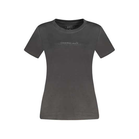 Calvin Klein Black Cotton Tops & T-Shirt