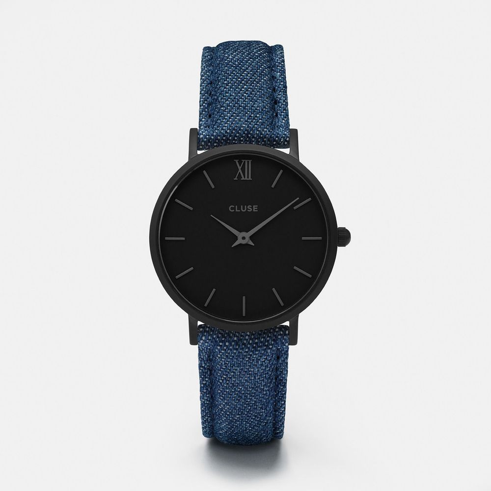 Cluse Blue Leather Watch