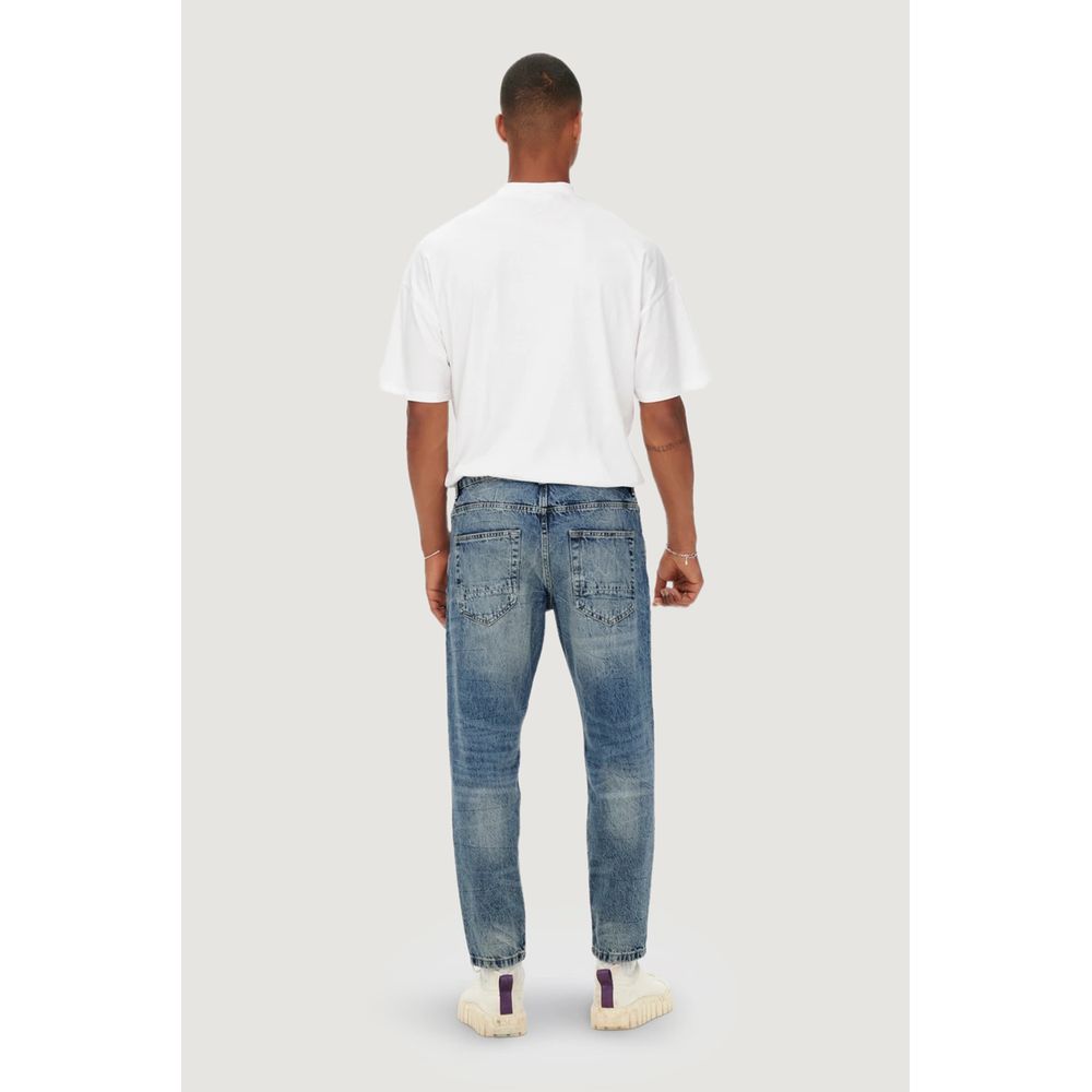 Only & Sons Blue Cotton Jeans & Pant