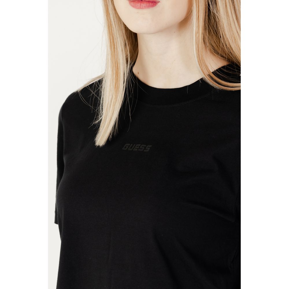 Guess Active Black Cotton Tops & T-Shirt