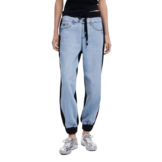 Desigual Black Cotton Jeans & Pant