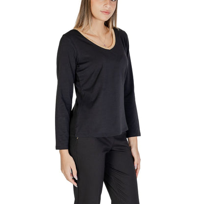 Alviero Martini Prima Classe Black Cotton Tops & T-Shirt