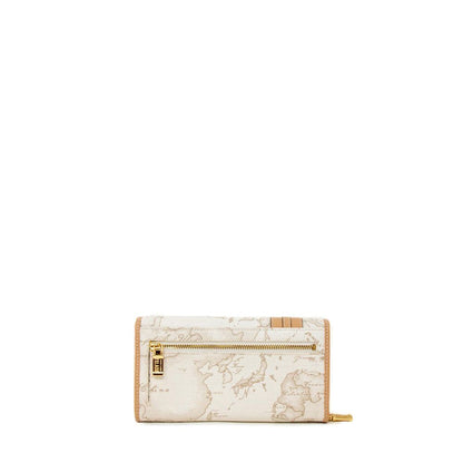 Alviero Martini Prima Classe White Cotton Wallet