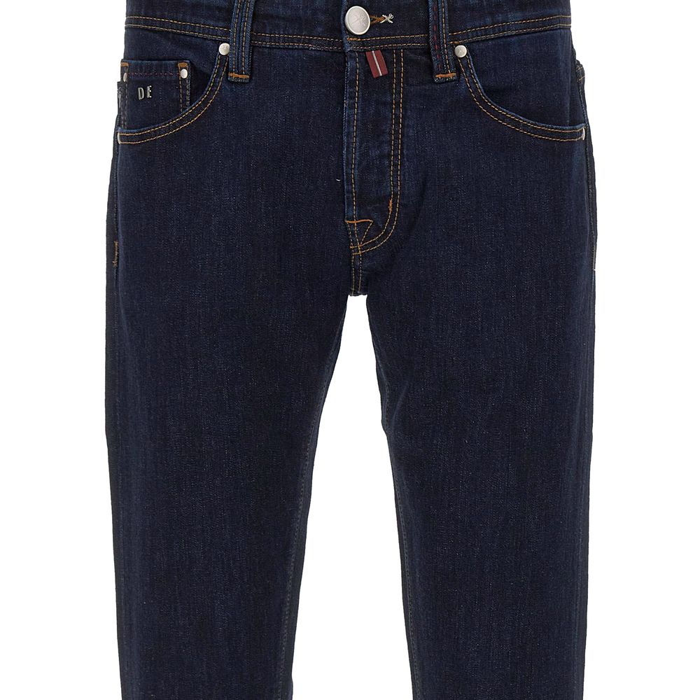 Tramarossa Blue Cotton Jeans & Pant