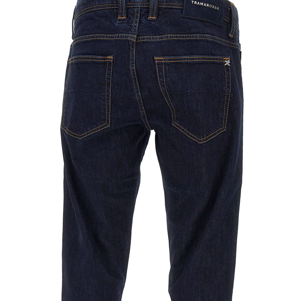 Tramarossa Blue Cotton Jeans & Pant