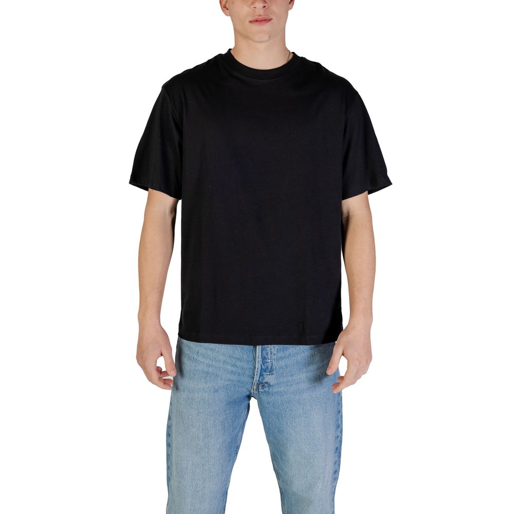 Jack Jones Black Cotton T-Shirt