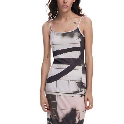 Desigual Beige Polyester Dress