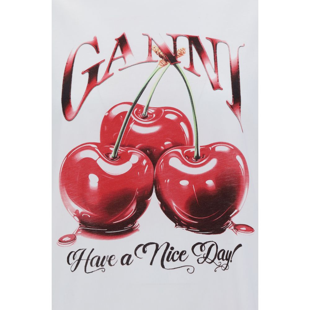 Ganni Cherry Relaxed T-Shirt