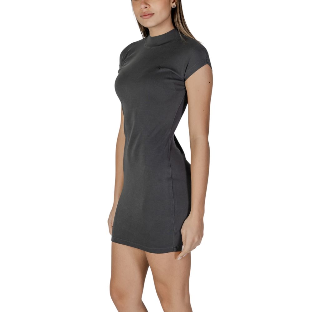 Calvin Klein Jeans Black Cotton Rigenerato Dress