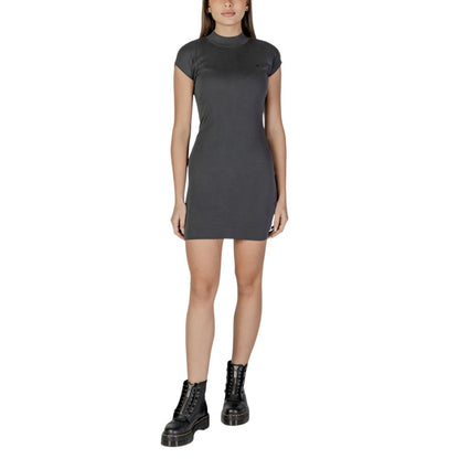 Calvin Klein Jeans Black Cotton Rigenerato Dress