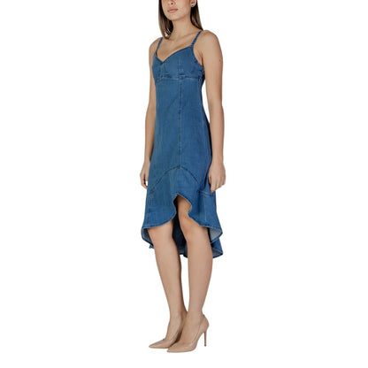 Desigual Blue Cotton Dress