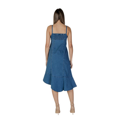 Desigual Blue Cotton Dress