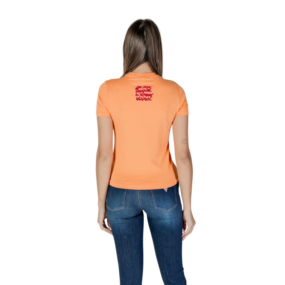 Desigual Orange Cotton Tops & T-Shirt