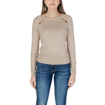 Only Beige Viscose Tops & T-Shirt