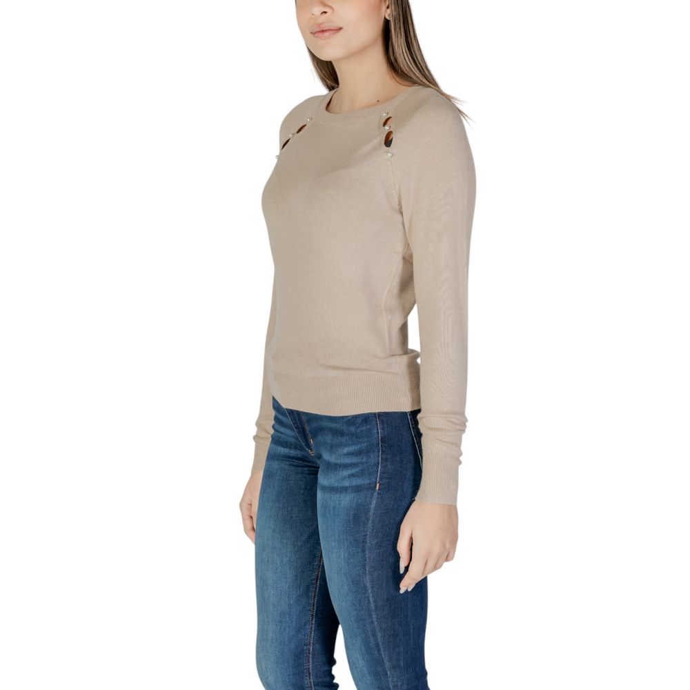 Only Beige Viscose Tops & T-Shirt