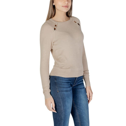 Only Beige Viscose Tops & T-Shirt