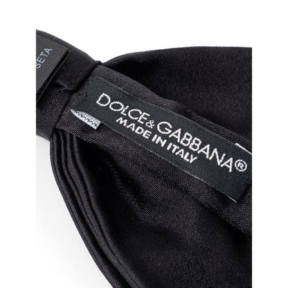 Dolce & Gabbana Black Silk Ties & Bowty