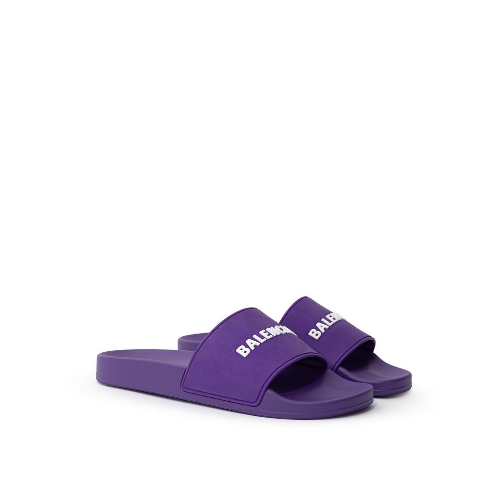 Balenciaga Purple Cotton Sandal