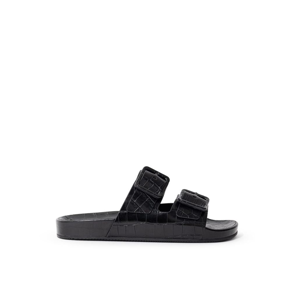 Balenciaga Black Leather Sandal