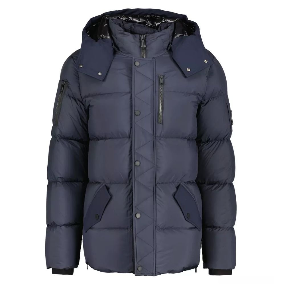 Moose Knuckles Blue Nylon Jacket