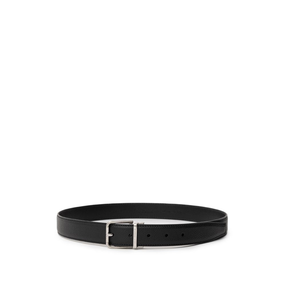 Dolce & Gabbana Black Leather Belt