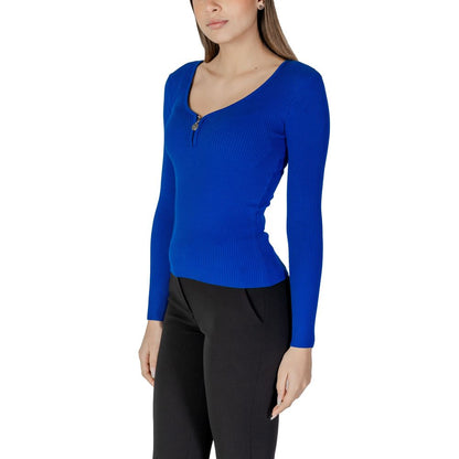 Morgan De Toi Blue Polyamide Tops & T-Shirt