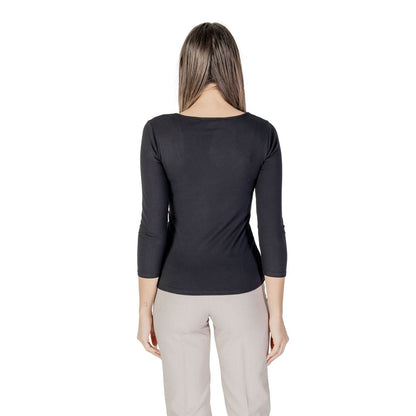 Morgan De Toi Black Viscose Tops & T-Shirt